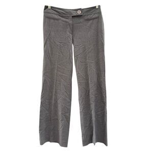 Donna Degnan Women's Grey Wide Leg Trouser Pants Size 8